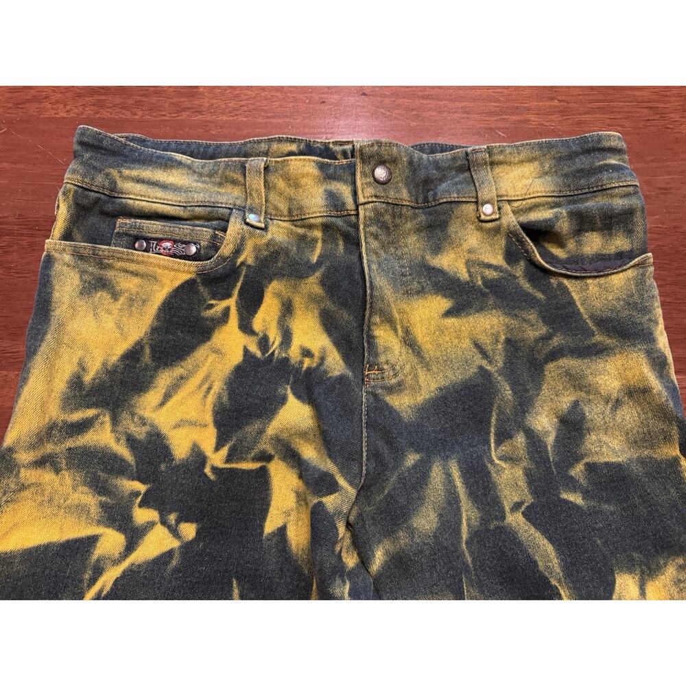 36 Lip Service Bleach Splatter Jeans Y2K Punk Goth Industrial Rave Pants USA Men - Picture 2 of 12